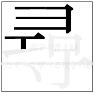 漢字の書き順 漢字の尋の5画目